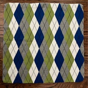 Pottery Barn Argyle European Pillow Cover/Sham.
